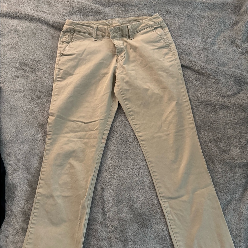 GAP Khaki Skinny Roll-Up Pants